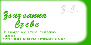 zsuzsanna czebe business card